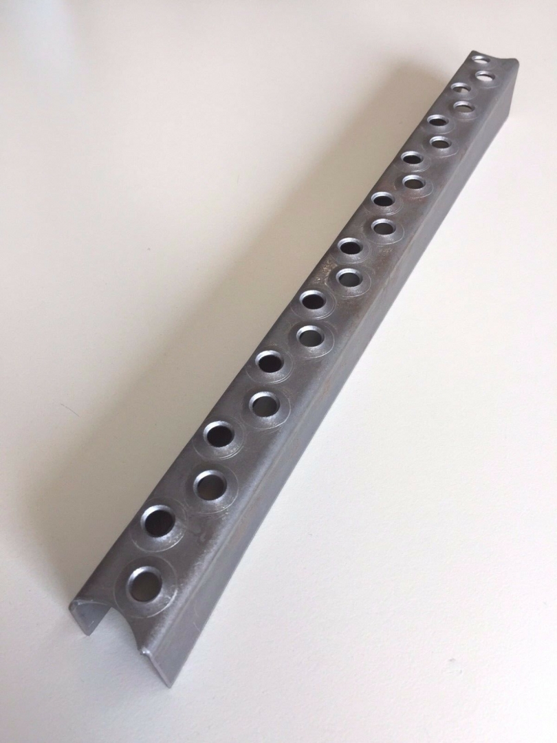 Komplettpaket 4 Stück Leitersprossen Stahl ROH 25 x 30 x 310mm, gerundete Enden